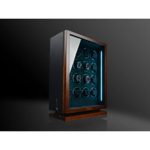 Heisse & Söhne 16 Piece Watch Winder Wood Triton Walnut & Black 16 Watches