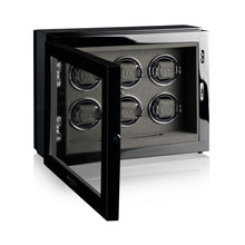 Heisse & Söhne 6 Piece Watch Winder Black Watch Master 6 Black & Carbon