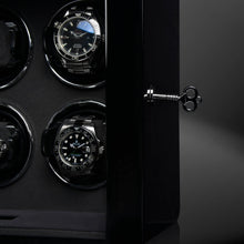 Heisse & Söhne 6 Piece Watch Winder Black Watch Master 6 Black & Carbon