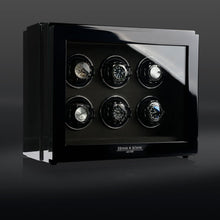 Heisse & Söhne 6 Piece Watch Winder Black Watch Master 6 Black