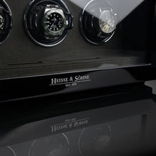 Heisse & Söhne 6 Piece Watch Winder Black Watch Master 6 Black