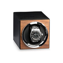 Heisse & Söhne Single Watch Winder Wood Moon Walnut & Black Single