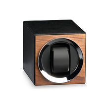 Heisse & Söhne Single Watch Winder Wood Moon Walnut & Black Single