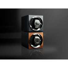 Heisse & Söhne Single Watch Winder Wood Moon Walnut & Black Single