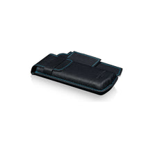 Heisse & Söhne Travel Case Black Mondo Saffiano Black & Blue
