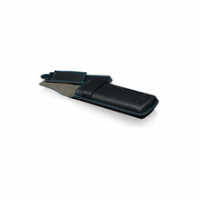 Heisse & Söhne Travel Case Black Mondo Saffiano Black & Blue