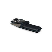 Heisse & Söhne Travel Case Black Mondo Saffiano Black & Blue