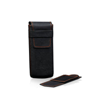 Heisse & Söhne Travel Case Black Mondo Saffiano Black & Orange