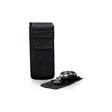 Heisse & Söhne Travel Case Black Mondo Saffiano Black & Orange