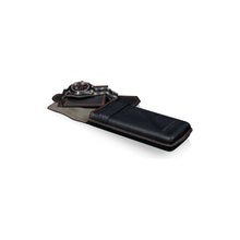 Heisse & Söhne Travel Case Black Mondo Saffiano Black & Orange