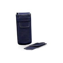 Heisse & Söhne Travel Case Blue Mondo Saffiano Blue & White