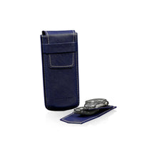Heisse & Söhne Travel Case Blue Mondo Saffiano Blue & White