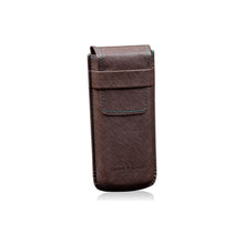 Heisse & Söhne Travel Case Brown Mondo Saffiano Brown & Green