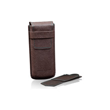 Heisse & Söhne Travel Case Brown Mondo Saffiano Brown & Green