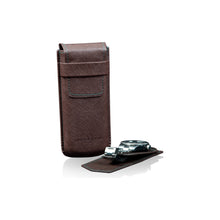 Heisse & Söhne Travel Case Brown Mondo Saffiano Brown & Green