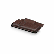 Heisse & Söhne Travel Case Brown Mondo Saffiano Brown & Green