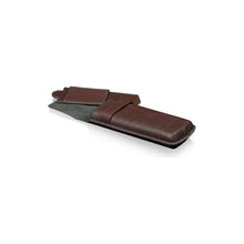 Heisse & Söhne Travel Case Brown Mondo Saffiano Brown & Green