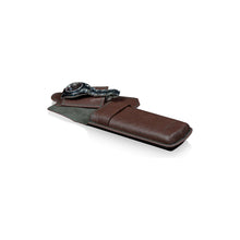 Heisse & Söhne Travel Case Brown Mondo Saffiano Brown & Green