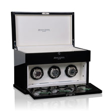 Heisse & Söhne Triple Watch Winder Black Loop 3 Black & White