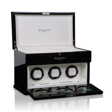Heisse & Söhne Triple Watch Winder Black Loop 3 Black & White