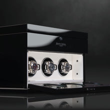 Heisse & Söhne Triple Watch Winder Black Loop 3 Black & White