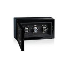 Heisse & Söhne Triple Watch Winder Black Watch Master 3 Black & Carbon