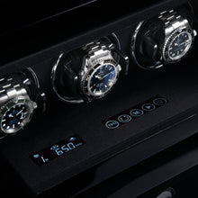 Heisse & Söhne Triple Watch Winder Black Watch Master 3 Black & Carbon