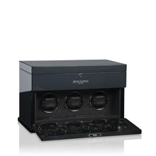 Heisse & Söhne Triple Watch Winder Carbon Fiber Loop 3 Carbon & Black