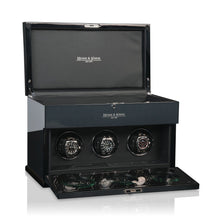 Heisse & Söhne Triple Watch Winder Carbon Fiber Loop 3 Carbon & Black