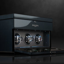 Heisse & Söhne Triple Watch Winder Carbon Fiber Loop 3 Carbon & Black