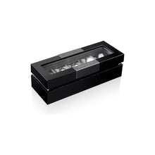 Heisse & Söhne Watch Box Black Executive 5 Watches Black & Gray Box