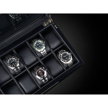 Heisse & Söhne Watch Box Black Monteray 10 Watches Black Box