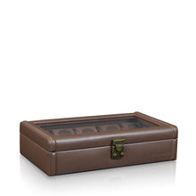 Heisse & Söhne Watch Box Brown Camel 10 Watches Brown