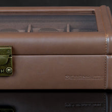 Heisse & Söhne Watch Box Brown Camel 10 Watches Brown