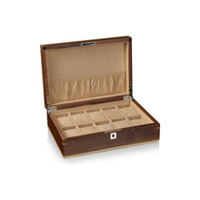 Heisse & Söhne Watch Box Wood Aberdeen 10 Watches Brown