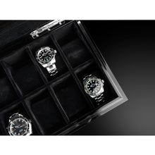 Heisse & Söhne Watch Box Wood Executive 10 Watches Quercus & Black Box