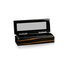 Heisse & Söhne Watch Box Wood Executive 5 Watches Macassar & Black Box
