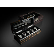 Heisse & Söhne Watch Box Wood Executive 5 Watches Macassar & Black Box