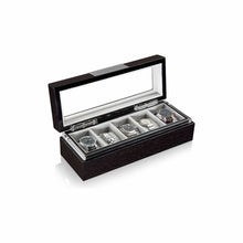 Heisse & Söhne Watch Box Wood Executive 5 Watches Quercus & Gray Box