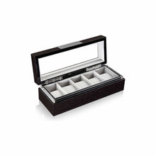 Heisse & Söhne Watch Box Wood Executive 5 Watches Quercus & Gray Box