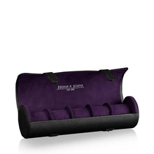 Heisse & Söhne Watch Roll Black Rondo 5 Watch Roll Black & Purple