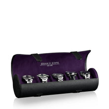 Heisse & Söhne Watch Roll Black Rondo 5 Watch Roll Black & Purple
