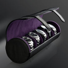 Heisse & Söhne Watch Roll Black Rondo 5 Watch Roll Black & Purple