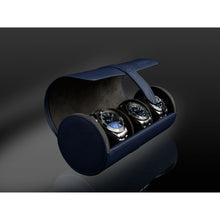 Heisse & Söhne Watch Roll Blue Rondo 3 Watch Roll Blue