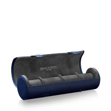 Heisse & Söhne Watch Roll Blue Rondo 5 Watch Roll Blue