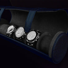 Heisse & Söhne Watch Roll Blue Rondo 5 Watch Roll Blue