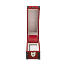 Rapport Kensington Leather 2 Watch Box - Burgundy - Watch Winder Pros