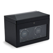 WOLF Watch Winder 1000-5000 WOLF British Racing Double Watch Winder with Storage | Black