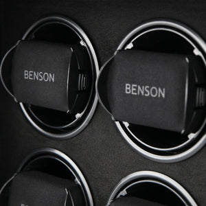 Benson 8 Piece Watch Winder Black Black Series 8.16.B