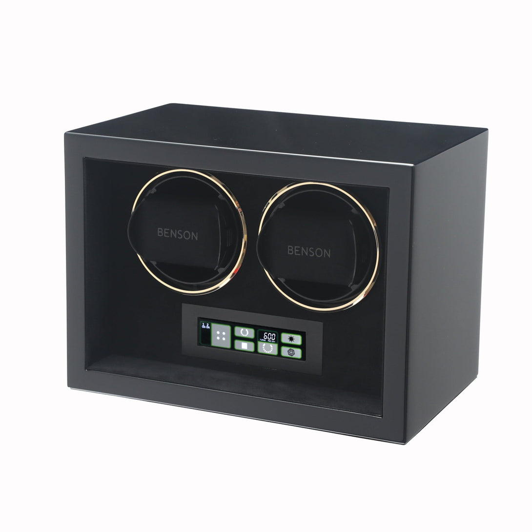 Benson Double Watch Winder Black Compact 2.20.BG